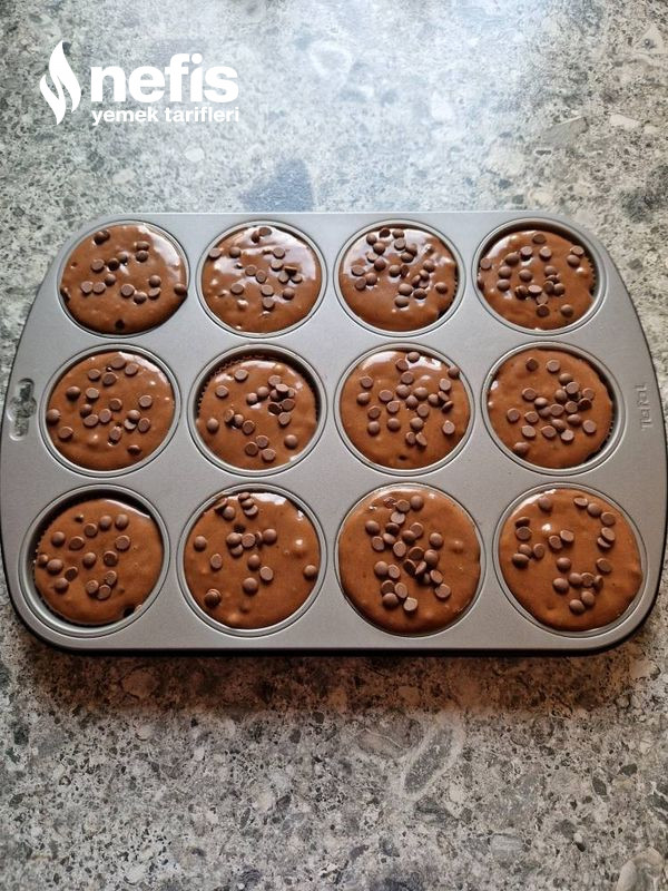 Kakaolu Çikolatalı Muffinler