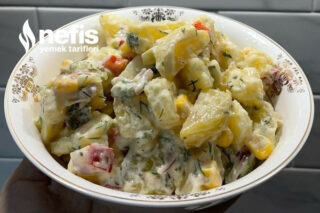 Patates Salatası (Yoğurt, Hardal, Mayonez Soslu) Tarifi