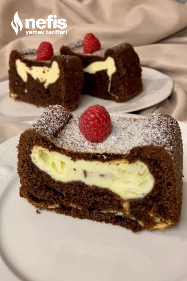 Cheesecake Dolgulu Çikolatalı Brownie