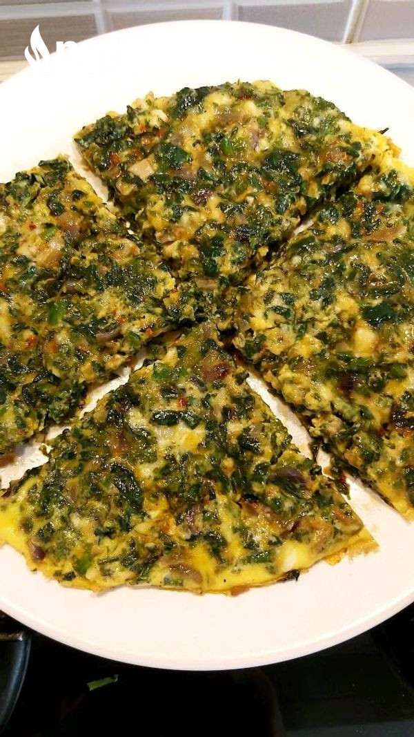 Ispanaklı Omlet