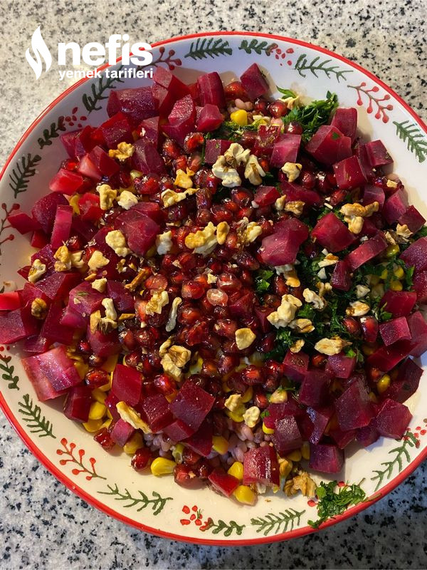 Nefis Pancarlı Bulgurlu Kış Salatası