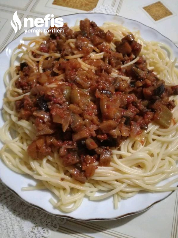Patlıcanlı Spagetti