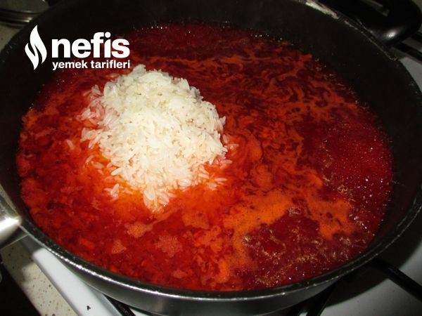 Kırmızı Pancarli Pirinç Pilavı