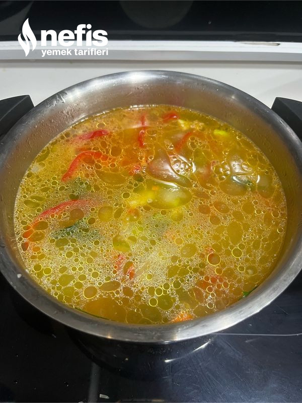 Tavuk Sulu Sebze Çorbası