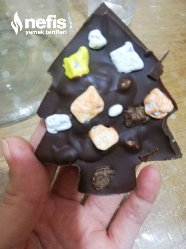 Kurabiye Kalıbında Yılbaşı Çikolatası
