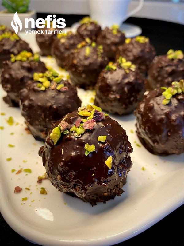 Çikolatalı Bisküvi Topları (Bu Lezzete Bayılacaksınız) (Videolu)