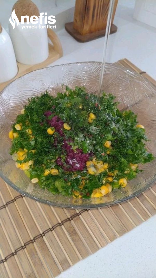 Şalgamlı Bulgur Salatası Rengiyle Lezzetiyle Muhteşem Bir Salata