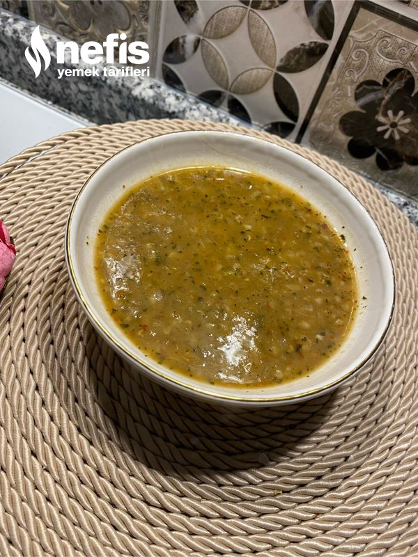 Bulgurlu Yeşil Mercimek Çorbası