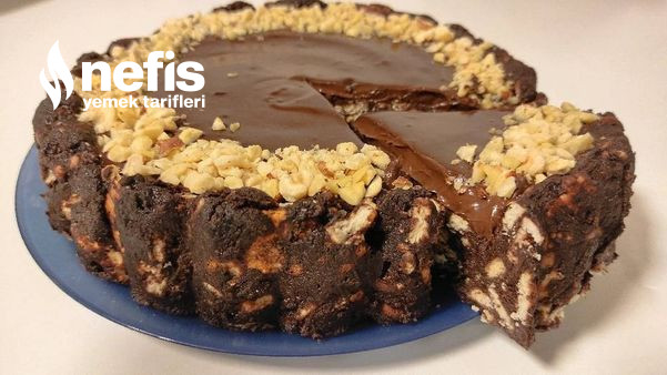 1 Dilim Yetmeyen - Az Malzemeli Çikolatalı Mozaik Pasta (Videolu)