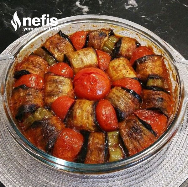 Köfteli Patlıcan Sarma (Tam Bir Misafir Yemeği)