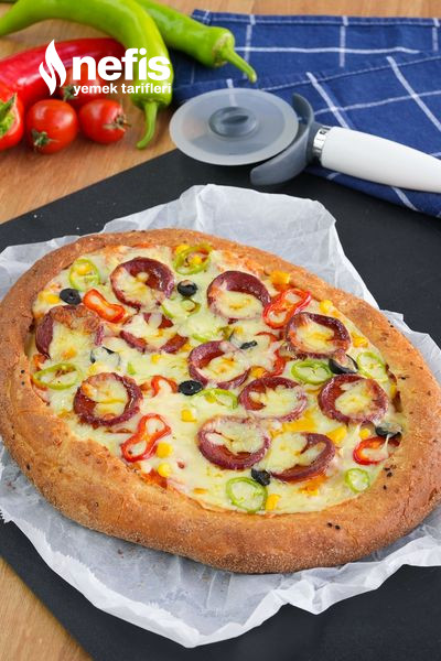 Ramazan Pidesinden Pizza Yapımı-224223-110405