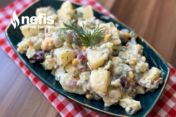 Hardal Soslu Patates Salatası (Muhteşem) Tarifi