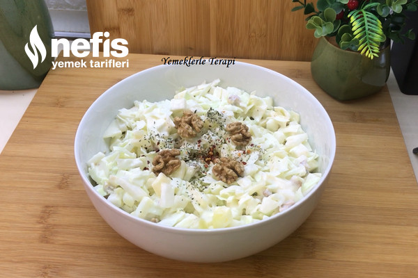 Bağımlılık Yaratan Beyaz Lahana Salatası Tarifi