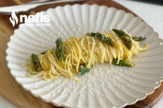 Limonlu Spaghetti Ve Parmesan Eşliğinde Kuşkonmaz Tarifi