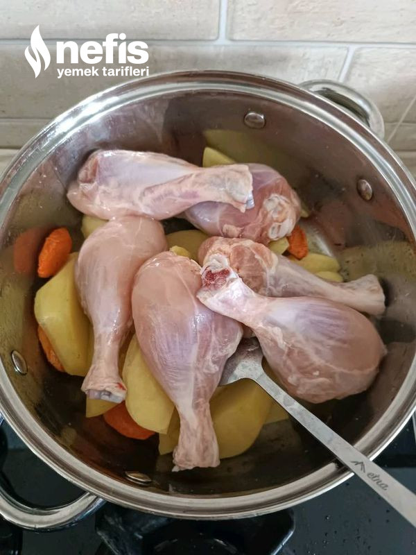 Lokanta Usulü Terbiyeli Tavuk Haşlama (Ana Yemek, Tencere Yemeği)