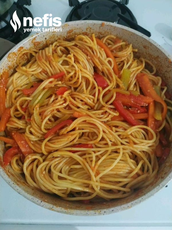 Sebzeli Spagetti (Soya Soslu)