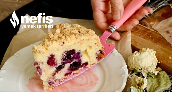 Yaban Mersinli Kek (Blueberry Cake) (Videolu)