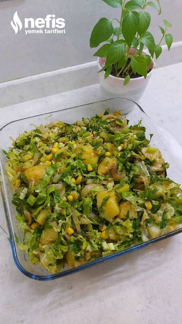 Kavrulmuş Soğanlı Patates Salatası