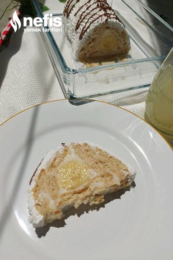 Bisküvili Muzlu Piramit Pasta