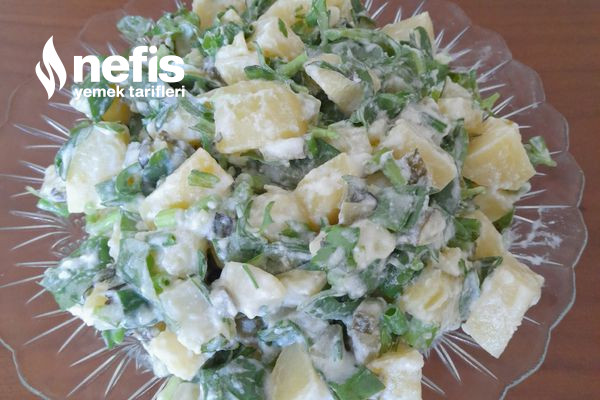 Bol Yeşillikli Patates Salatası