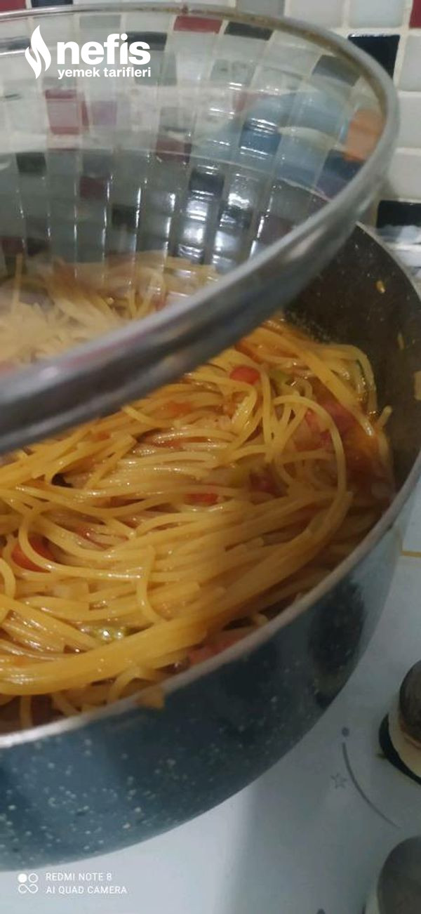 Sucuklu Spagetti