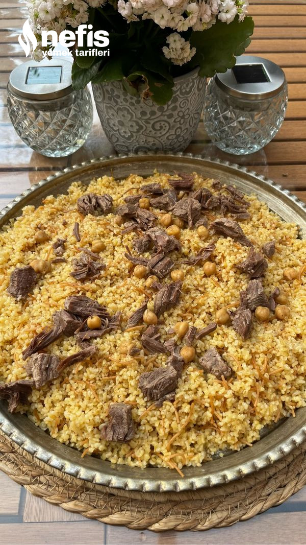 Etli Şehriyeli Bulgur Pilavı