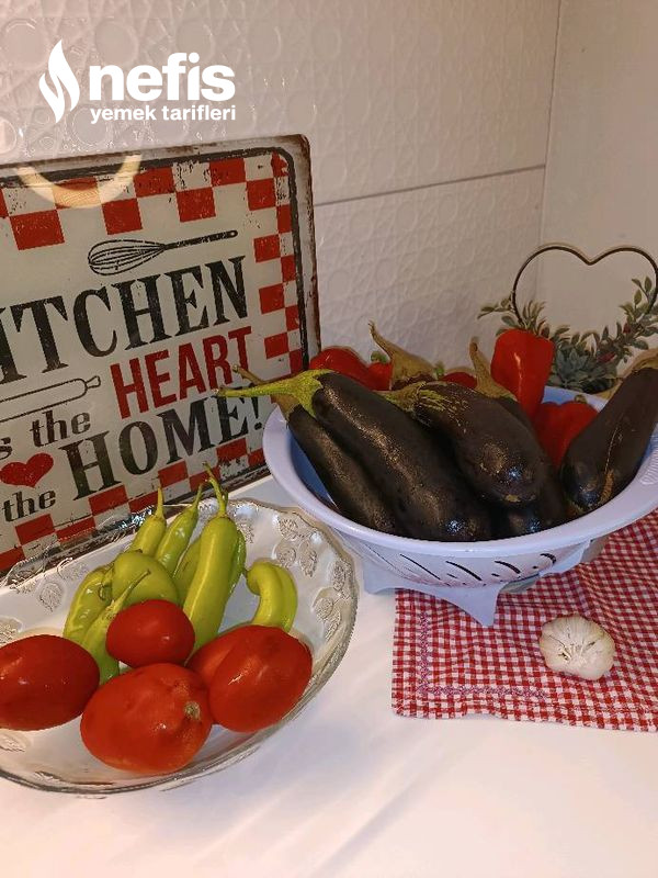 Köz Patlıcanlı Kırmızı Biberli Kahvaltılık Sos Lutenitsa Videolu
