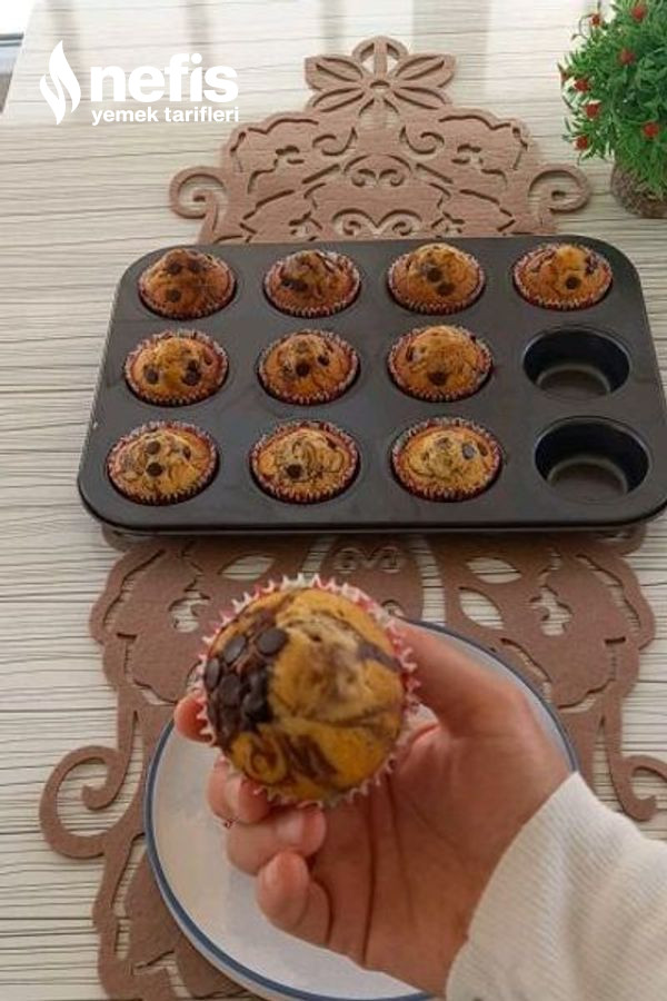 Ebruli Muffin (Özellikle Çocuklar Çok Sevecek)
