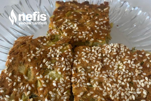 Patatesli Pırasalı Kek (Börek Tadında)