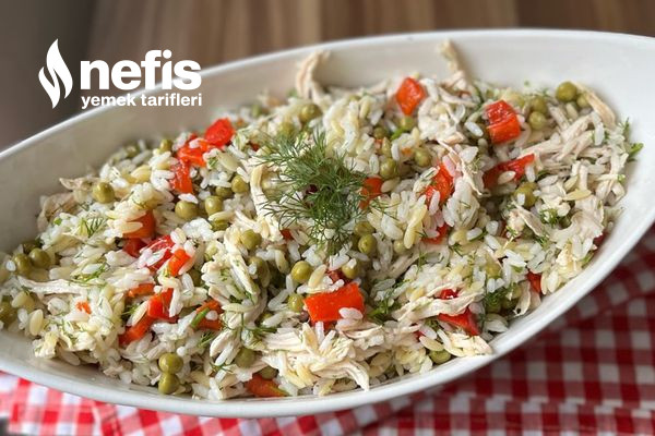 Tavuklu Pirinç Salatası (Çok Hafif Çok Lezzetli) Tarifi
