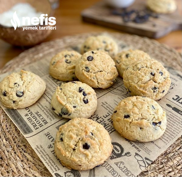 Çikolatalı Hindistan Cevizli Cookies (Harika Oluyor)