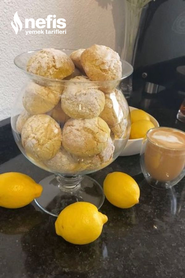 Limonlu Kurabiye Az Malzemeli Pratik Lezzetli
