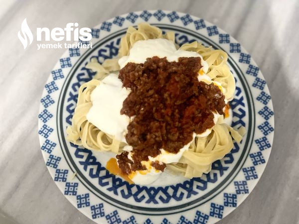 Kıymalı Soslu Enfes Fettucini