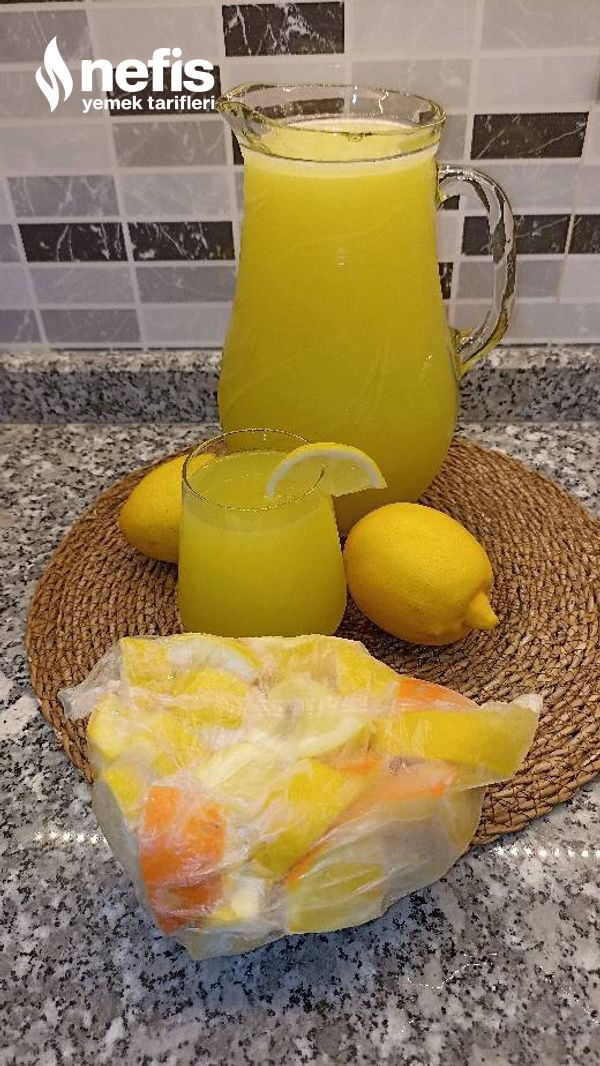 Limonata Yapımı (Dondurulmuş Limon Ve Portakalla)