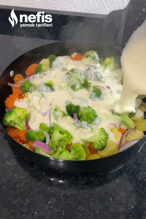 Patates Brokoli Havuç Graten