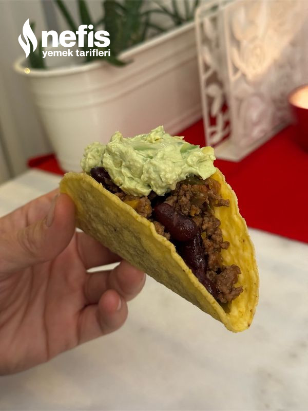 Taco İçi Kıymalı (Kolay Meksika Yemeği)