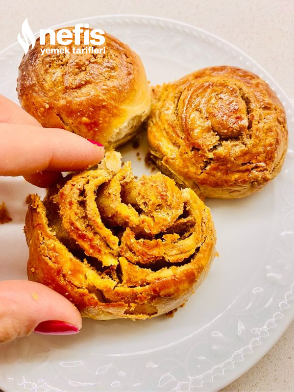 Tahinli Haşhaşlı Rulo Çörek (Yemelere Doyulmaz)