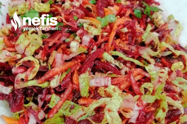 Favoriniz Olacak Kırmızı Pancar Salatası Tarifi