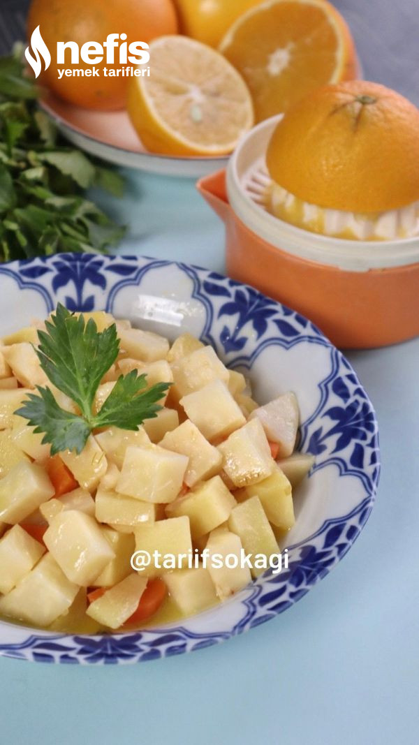 C Vitamini Deposu Portakallı Kereviz Yemeği (Videolu)