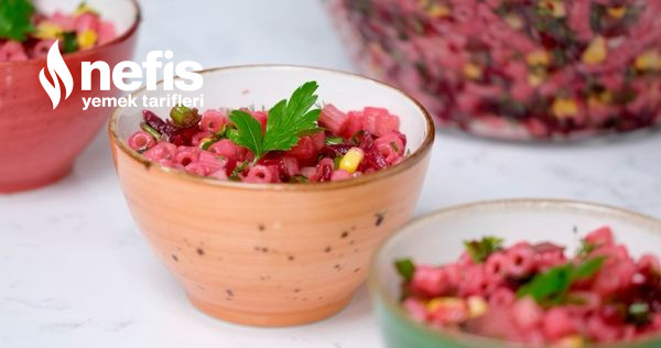 Pancarlı Makarna Salatası (Videolu)