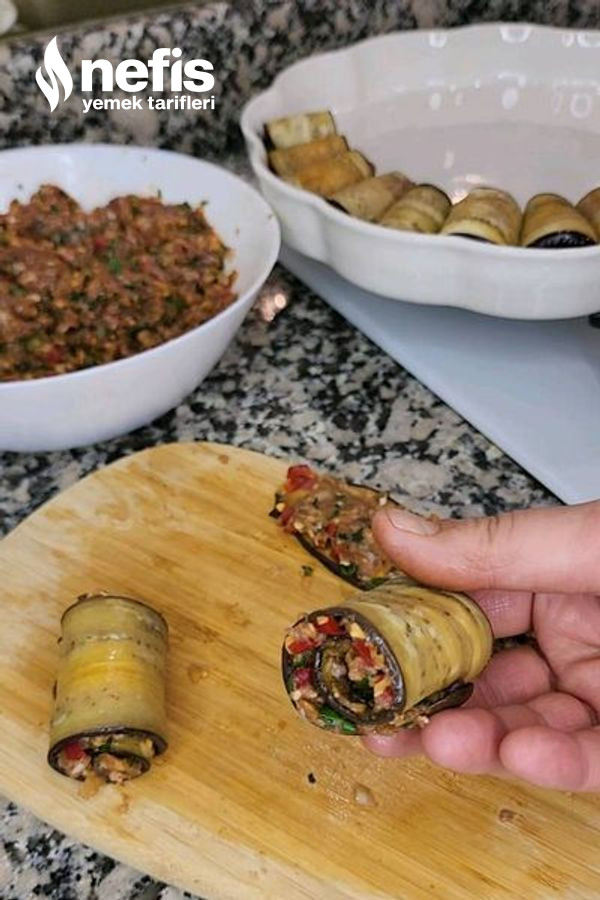 Kıymalı Patlıcan Sarma