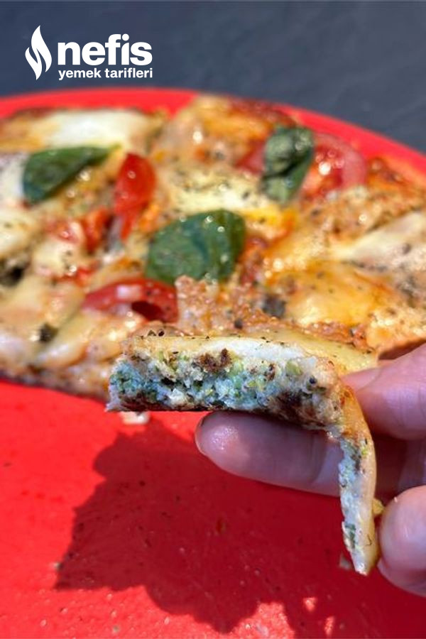 Düşük Kalorili Brokoli Tabanlı Pizza