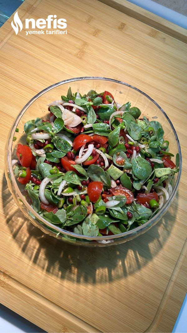 Narlı Semizotu Salatası