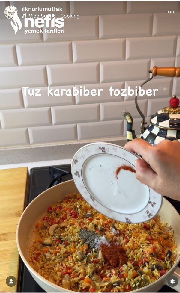 Sebzeli Şehriye Pilavı