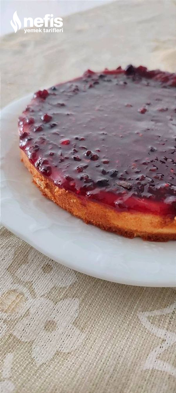 Airfryer'da Meyve Soslu San Sebastian Cheesecake