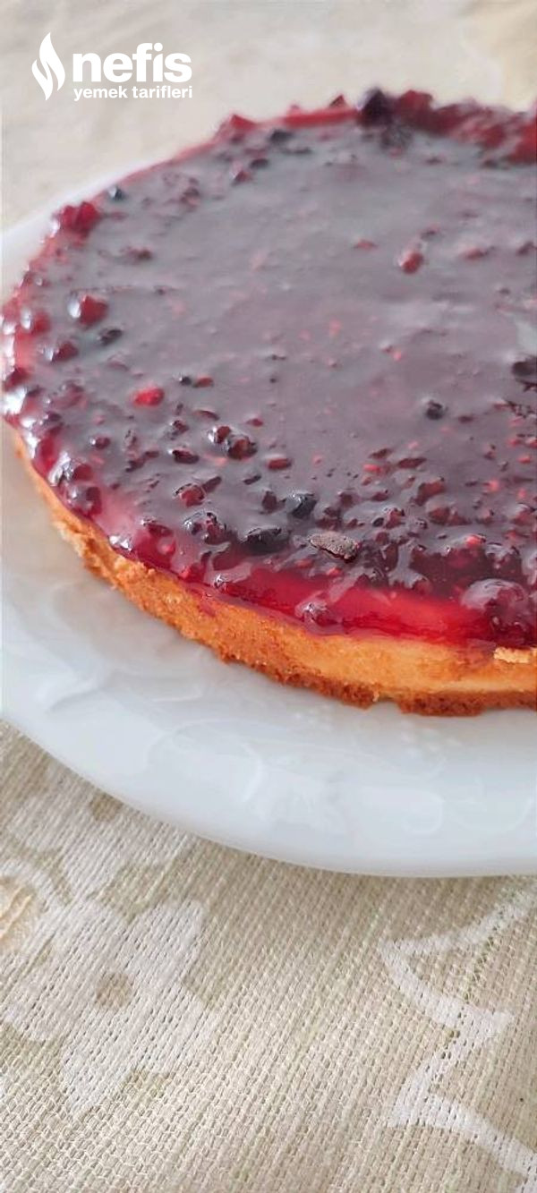 Airfryer'da Meyve Soslu San Sebastian Cheesecake