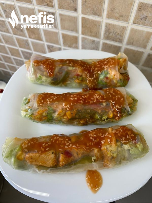 Barbekü Soslu Tavuklu Roll Dürüm