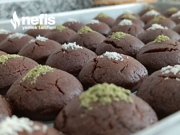 60 Adet Tam Ölçülü Islak Kurabiye / Brownie Cookie