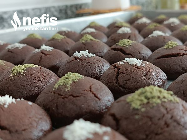 60 Adet Tam Ölçülü Islak Kurabiye / Brownie Cookie