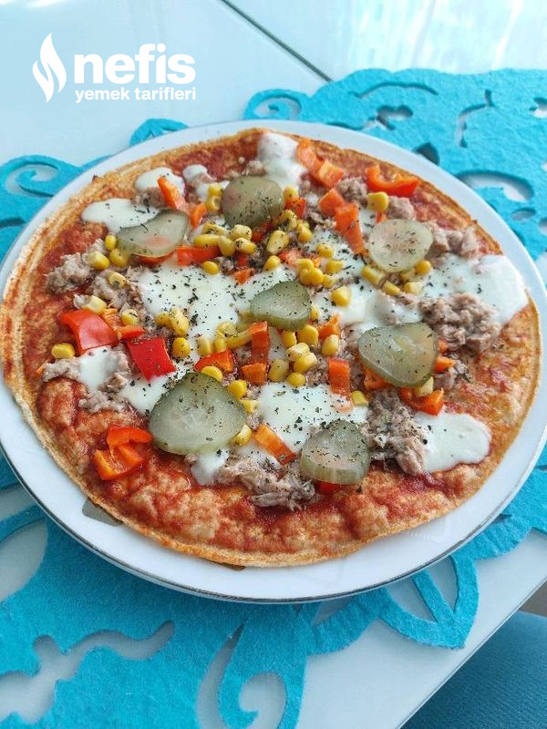 Ton Balıklı Lavaş Pizza